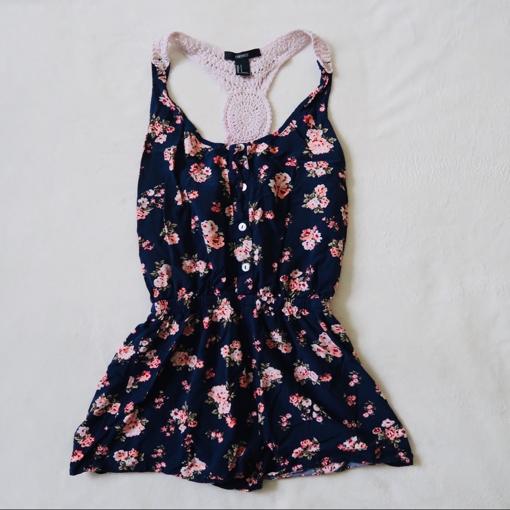 Forever 21 Floral Romper